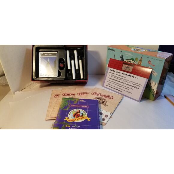 Where in the World is Carmen Sandiego? Card Game Unplayed Opened Complete - Picture 6 of 10